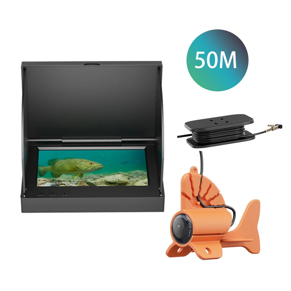 수중 낚시 카메라 4.3인치 방수 220 °   렌즈 HD 클리어 뷰 전문 어군탐지기 (얼음 호수, 바다, 보트 낚시용)