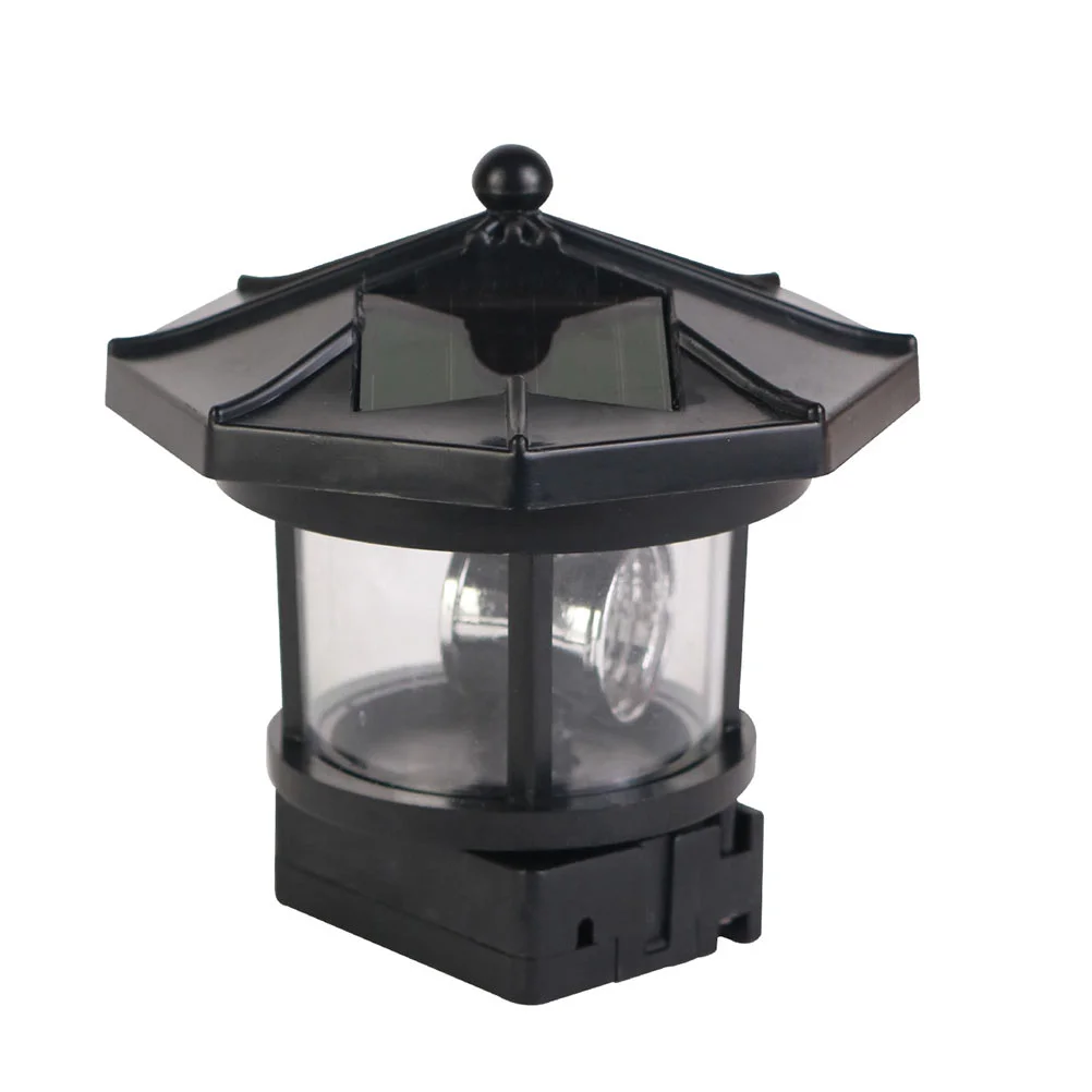 

Solar Rotating Light Lighthouse Ornament Outdoor The Garden Landscape Lamp Revolving Decorative Decorations