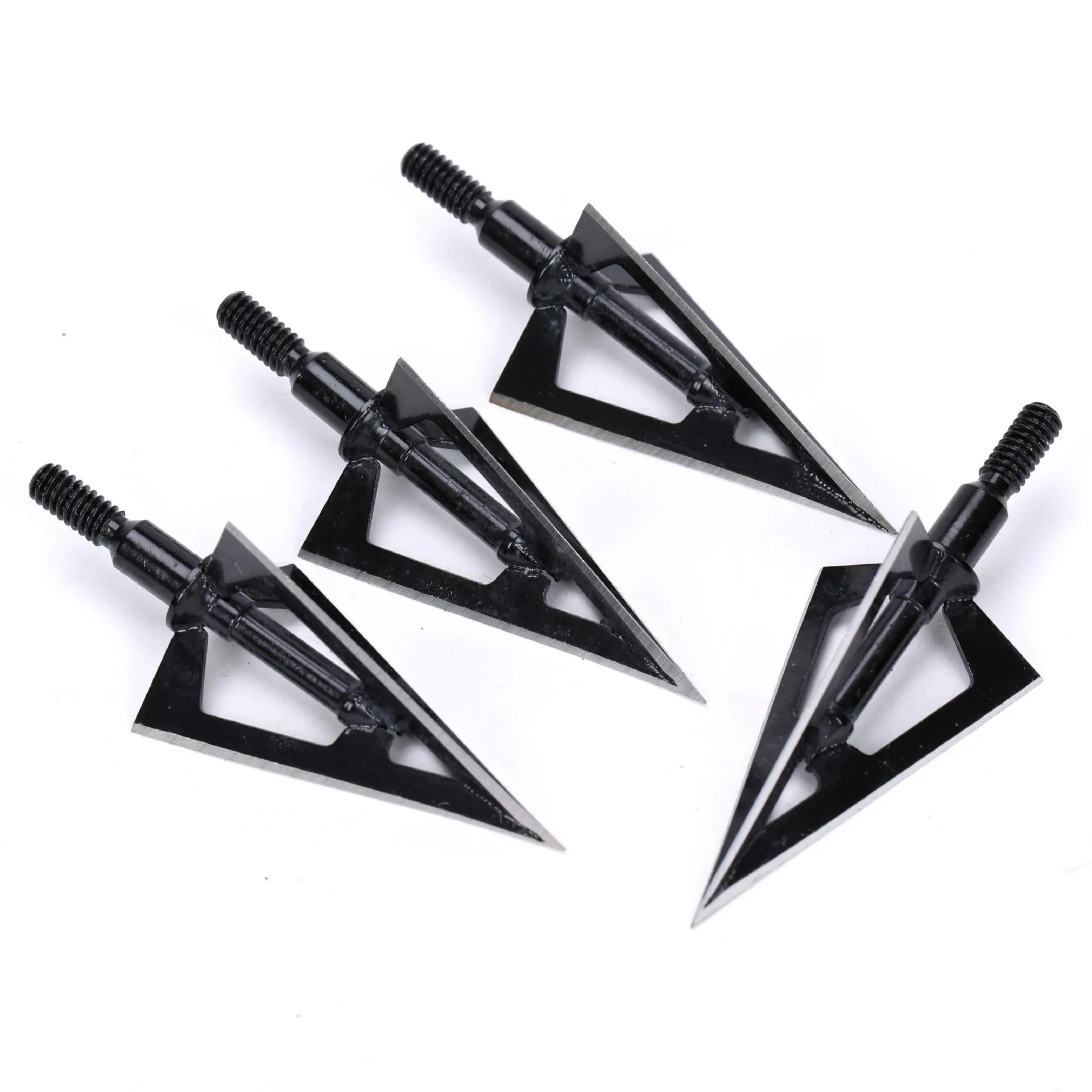12pcs Broadhead 100 Grain 3 Blade Arrowhead Tip Point Compound