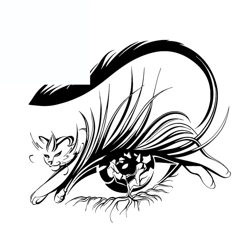 

Cat Eye Beauty Salon Creative Car Stickers Fashion Car Stickers Car Decoration Personality Pvc Decals Black/white, 18cm*16cm