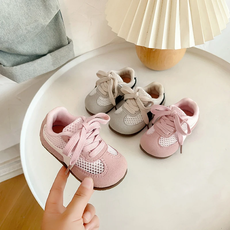 Breathable Mesh Kids Sneakers for School and Sports