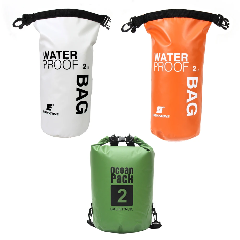 2L/5L Waterproof Dry Bag Sports Backpack Floating Boating Rafting Kayaking Outdoor Camping Hiking River Swimming Water Bag