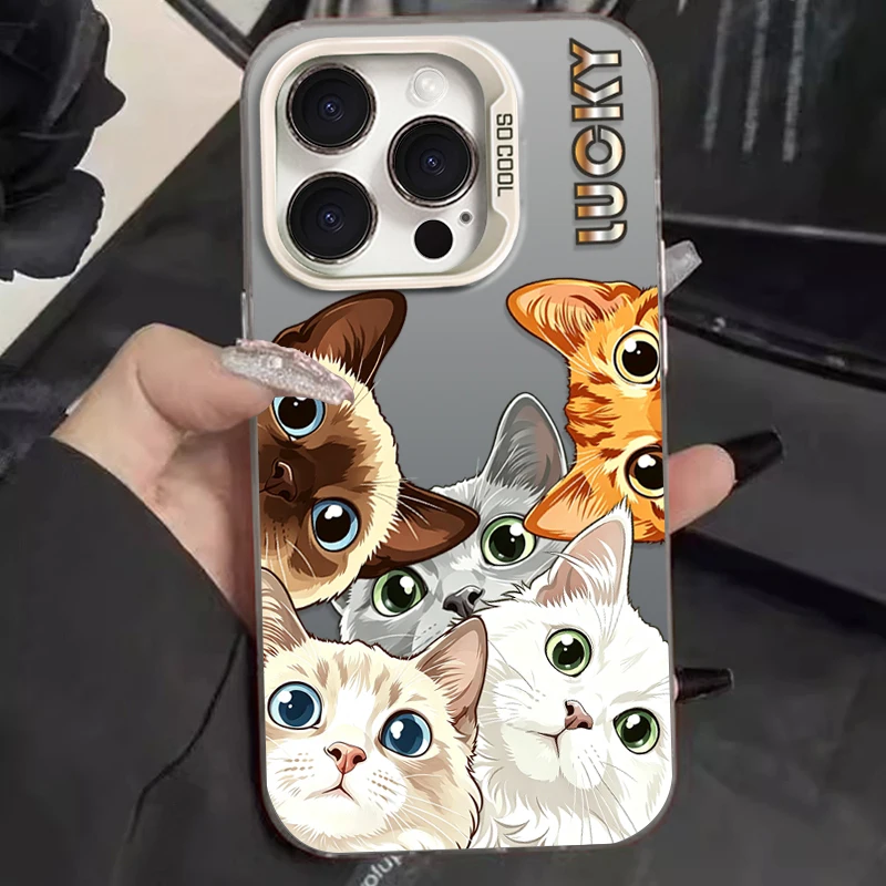 Chic Fashion Kitten Cartoon Smartphone Case