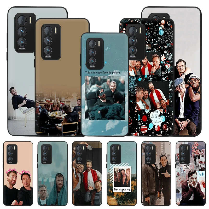 Черный матовый чехол из ТПУ Superhero Family для Realme 8 6 7 X7 Pro GT Master Neo C25 V13 V15 C15 C21 C20 C11 C20A C21Y |