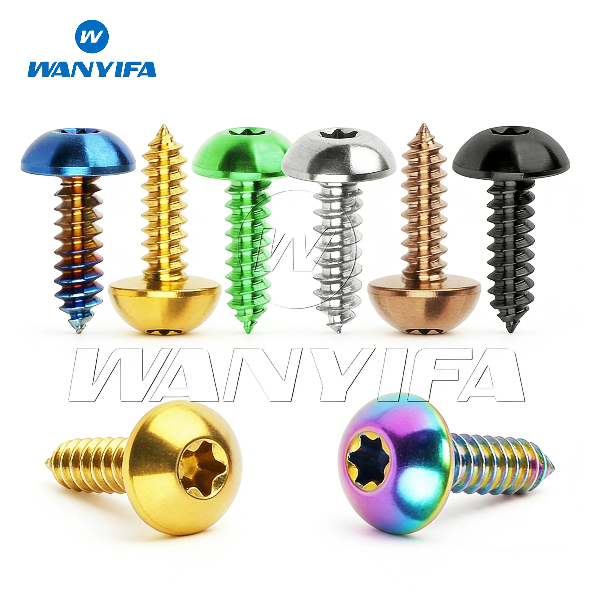 Wanyifa Premium Titanium Alloy Self-Tapping Bolt with Customization Options