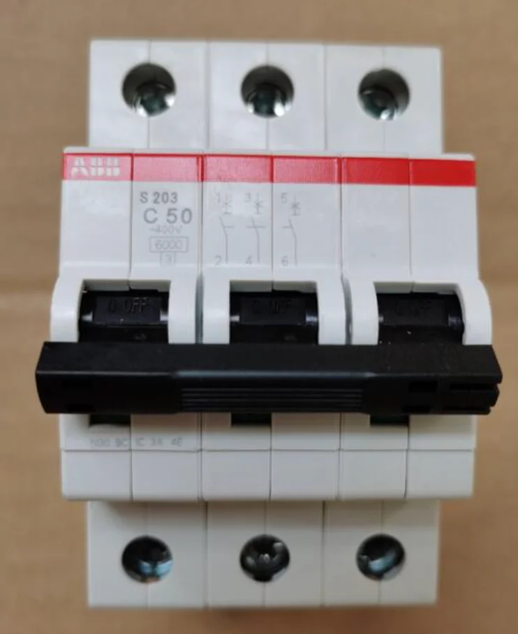 

1PC Original ABB miniature circuit breaker S203-C50 3P 50A Free shipping #F2