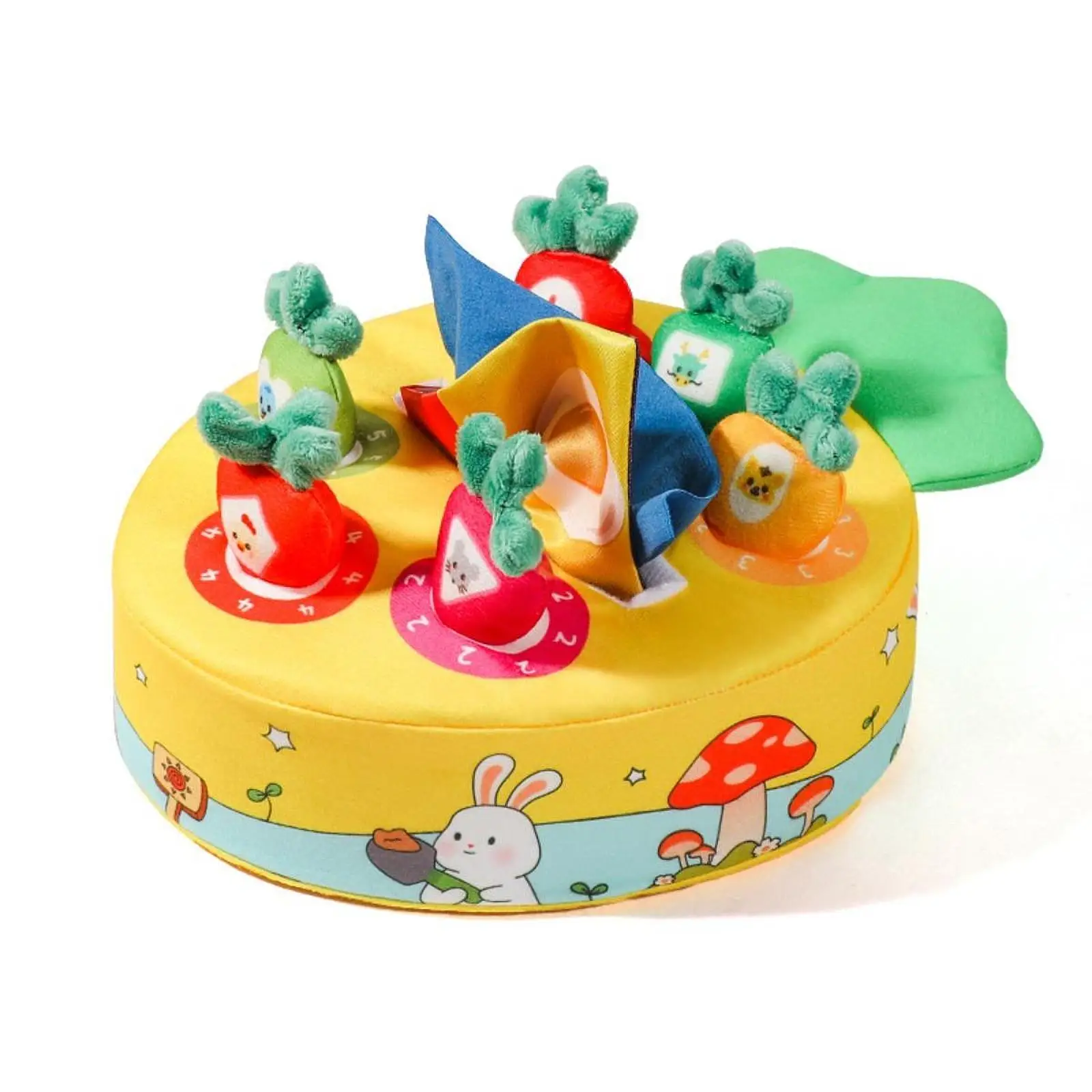 Carrot Mat Baby Tissue Box Funny Puzzle Toy Montessori Early Educational Toy for