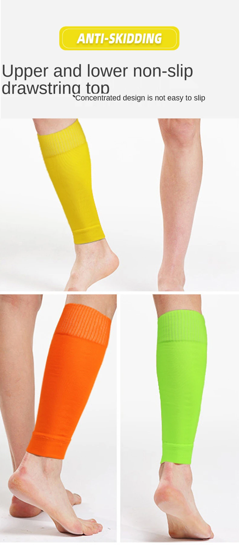 Men's Leg Warmers Basketball Football Sports Socks Adult Shin Guard Calf Socks Children's Leg Brace Socks Calcetines Hombre New