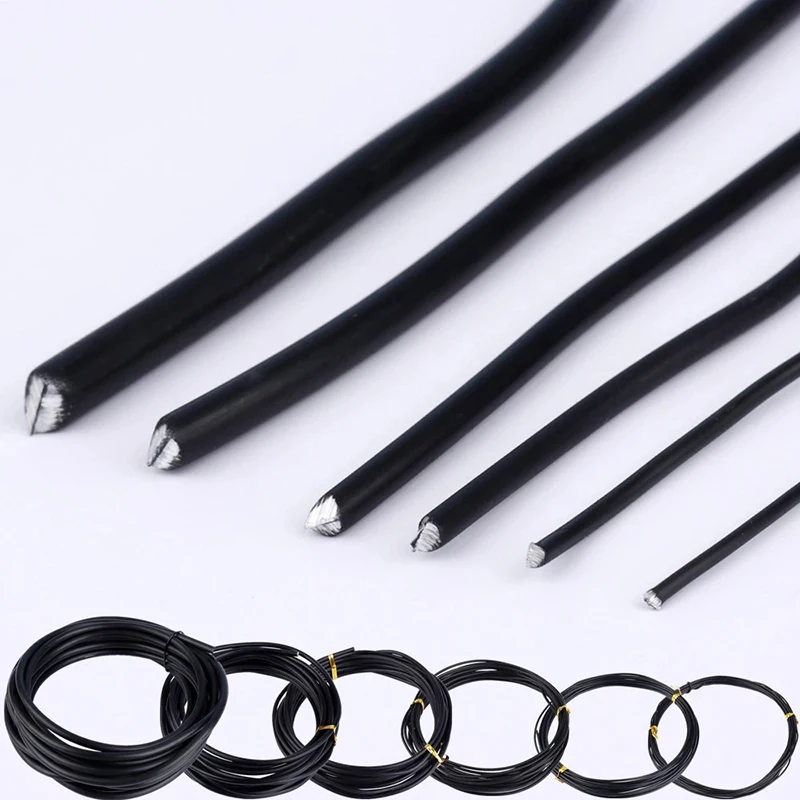 Bonsai Wire Plant Support Branches Bend Fixing Anodized Aluminum Bonsai Training Wire Plant Shapes 5M 1-3mm Garden Accessories