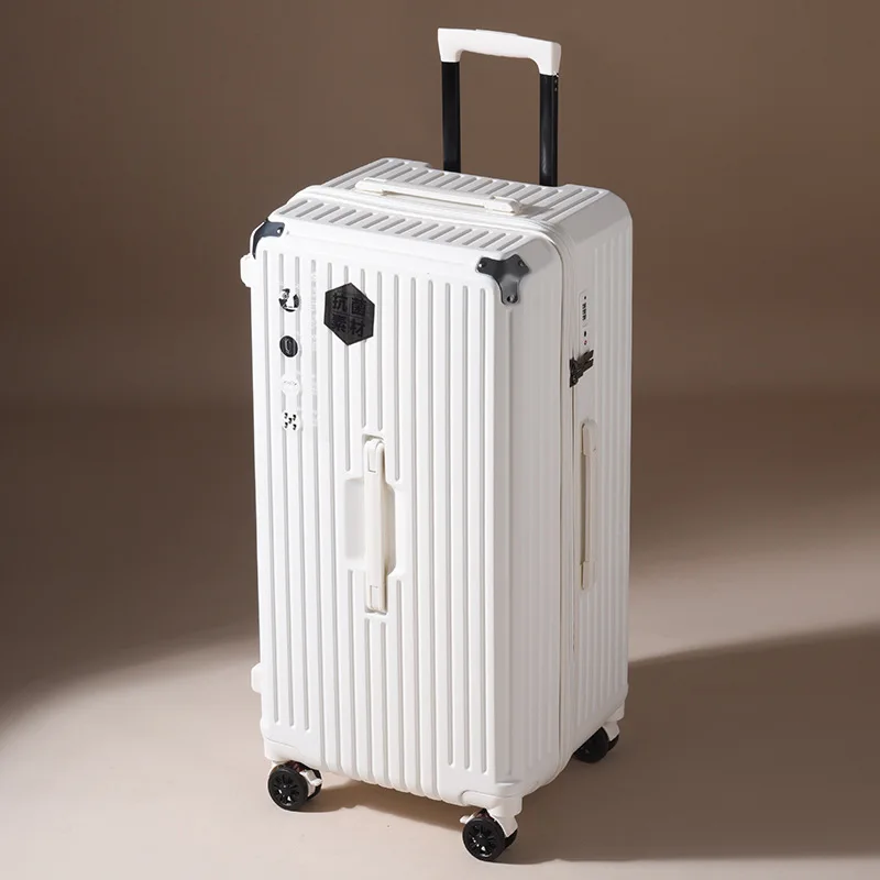 Oversized capacity luggage student pull rod box 28 "brake wheel suitcase men's women's password zipper style travel box 32