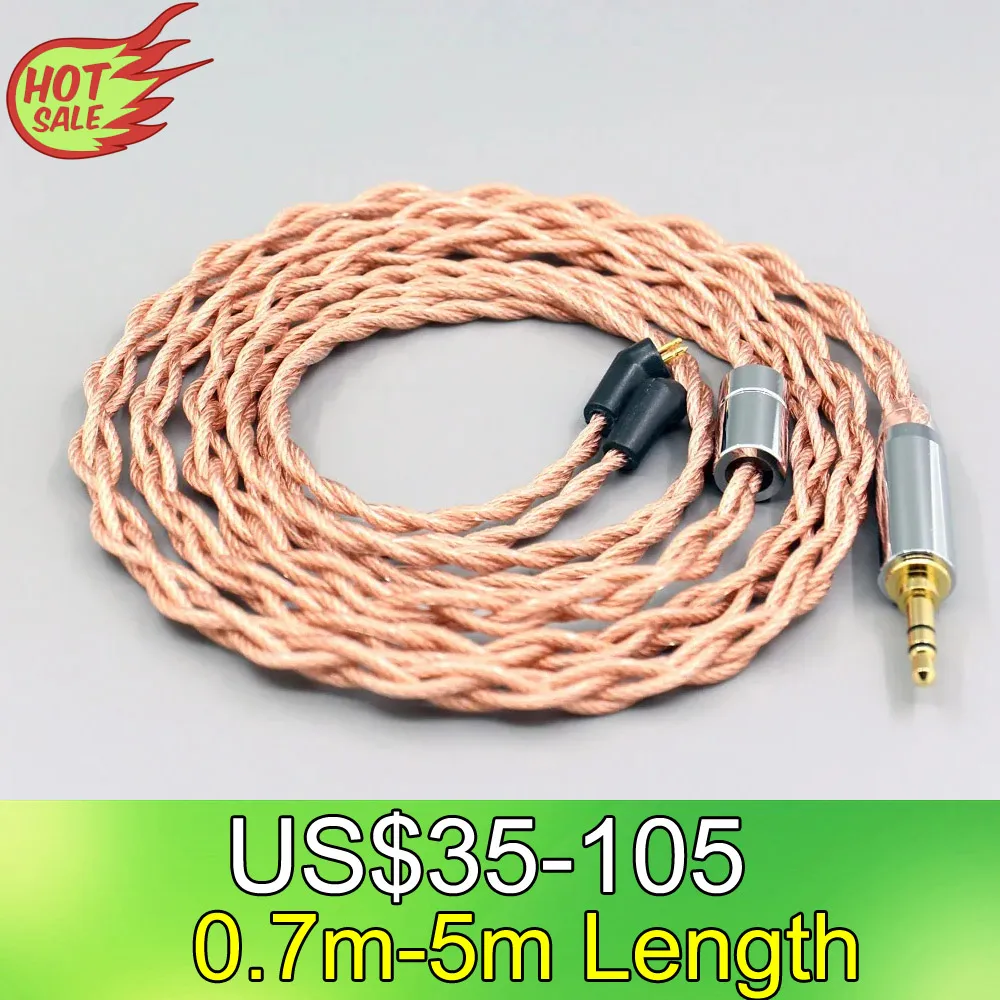 

LN007754 Graphene 7N OCC Shielding Coaxial Mixed Earphone Cable For Etymotic ER4B ER4PT ER4S ER6I ER4 2pin 4 core 1.8mm