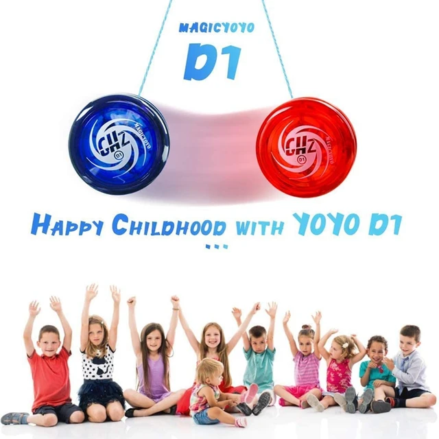 Yoyo réactif D1 Ghz, Yoyos professionnels en boucle pour enfants débutants  avec cordes yoyo + gants + yoyo