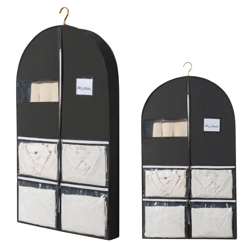 

3D Zipper Clothes Dust Cover Clothes Storage Hanging Bag for Garment Suit Protector Organizer Wardrobe Dustproof Storage Bag