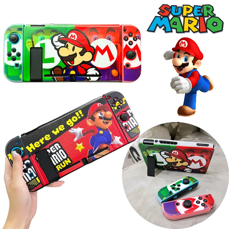 Custodia Protettiva In Tpu Super Mario Bros Per Nintendo Switch Ns Anime Joy-Con Controller Di Protezione Custodia Posteriore Cover Shell