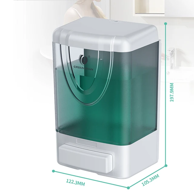 เครื่องจ่ายสบู่เหลวมือสําหรับขวดสบู่เหลวผนังเจลเจลทําความสะอาดมือสําหรับอุปกรณ์ห้องครัวห้องน้ํา 6