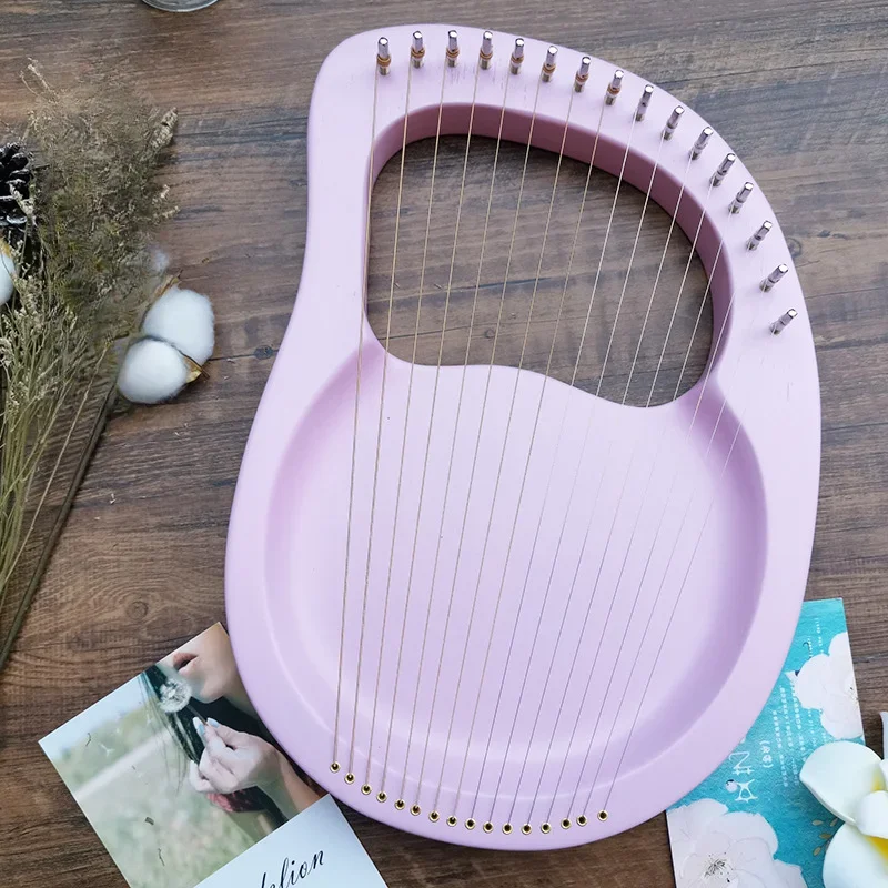 Single-board Lyar Beginner Lille Lira Sound Niche wood Instrument Harp Retro folk play Musical Stringed Instruments