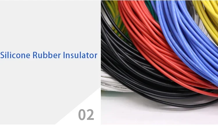 Description Picture 4 of item2/5/10M UL3135 Wire Silicone Insulation Tinned Copper 30 28 26 24 22 20 18 16 14 12 10AWG High Temperature Resistant Cable