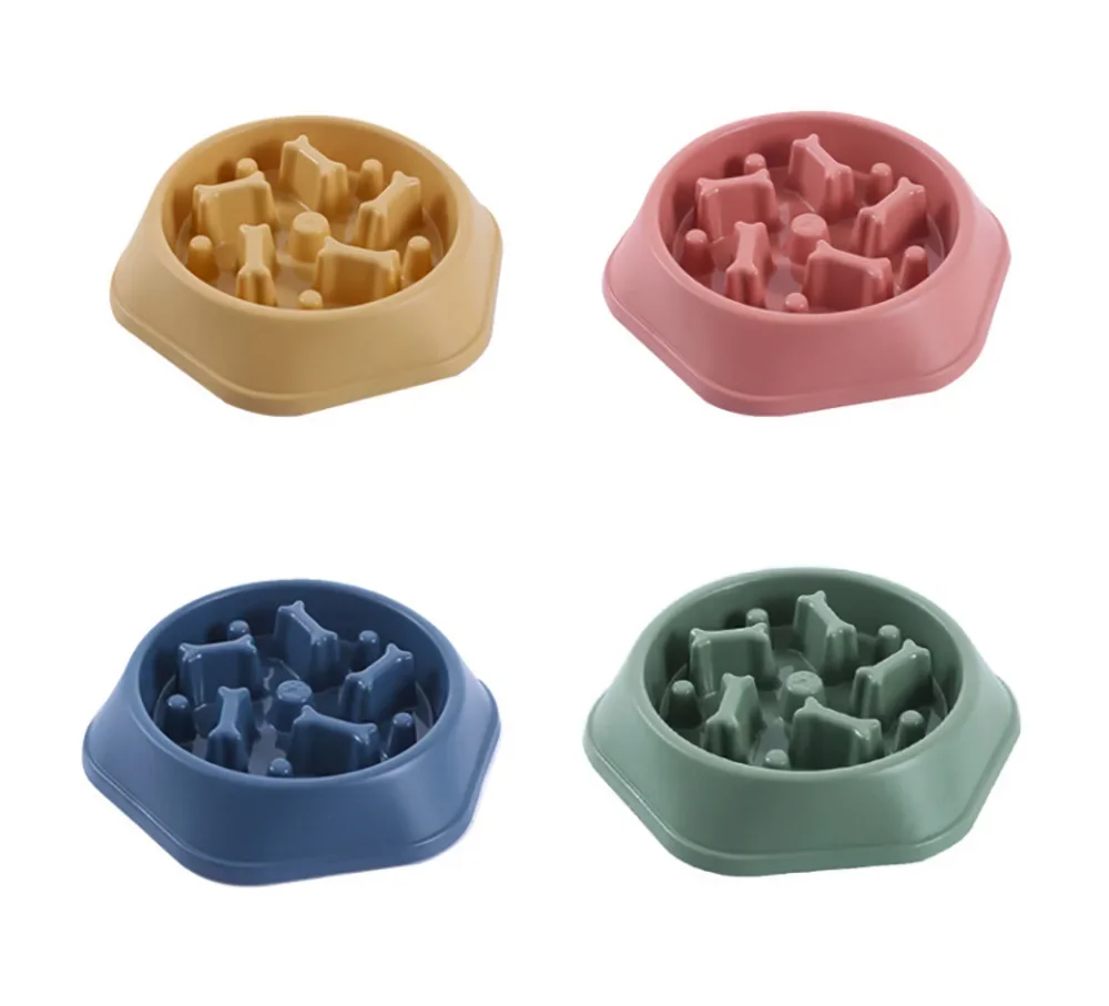 Title 8, Slow Feeder Dog Bowl Pet Dog Bowl Puppy Cat Ea...