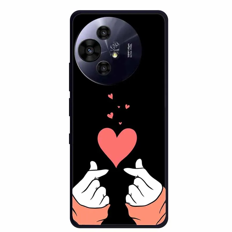 Black Silicone Protective Back Cover - Stylish and Durable Bumper Coque for TCL 50 Pro NxtPaper 5G
