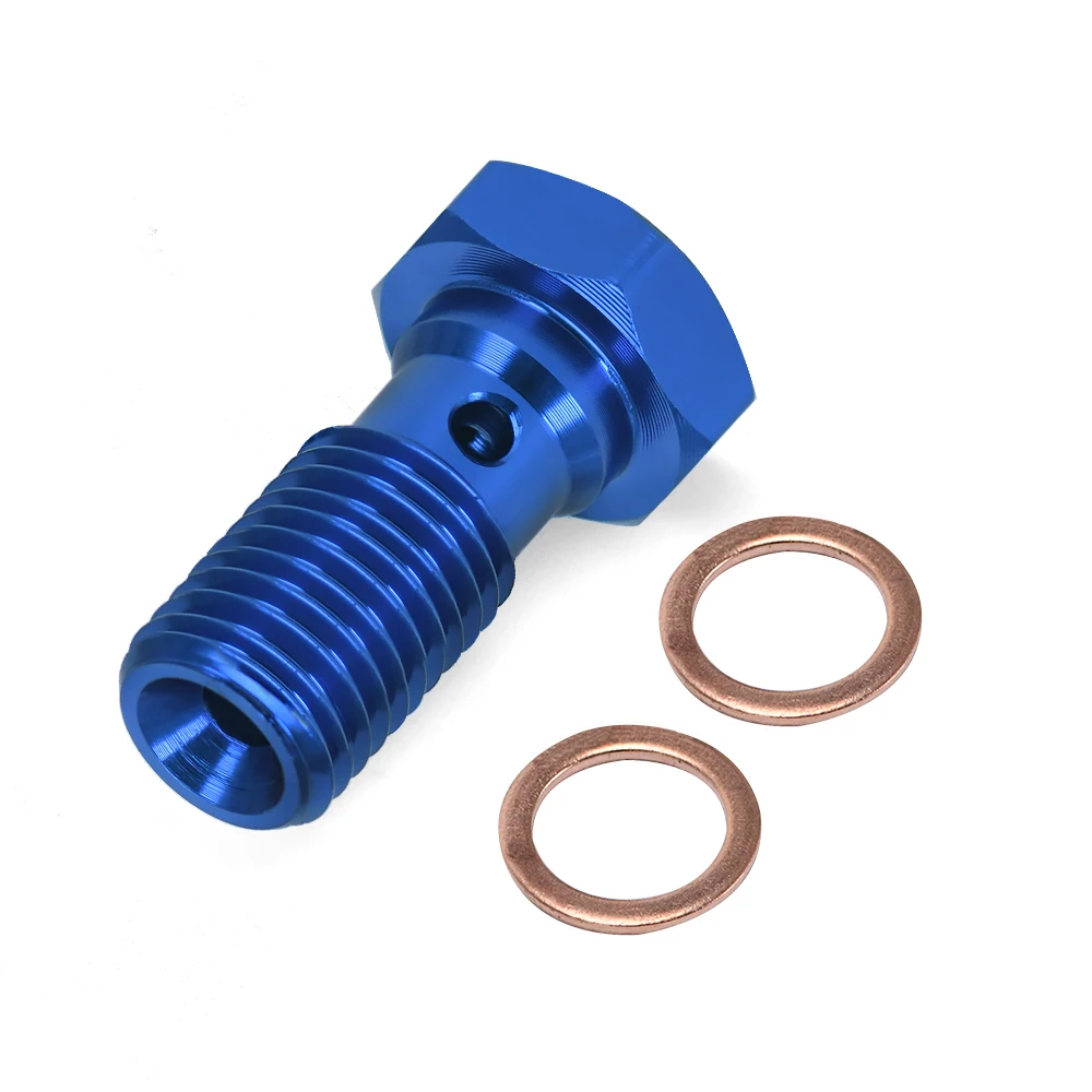 Bremsklemmschraube, 5 Stk Motorrad Bremse Banjo Hohlschraube M10 X 1.25 Mm, Banjo Schrauben Und Beschläge, Edelstahl Banjo Bolt Dichtung Dichtungsring Bremssattel Kit Für Master Zylinder