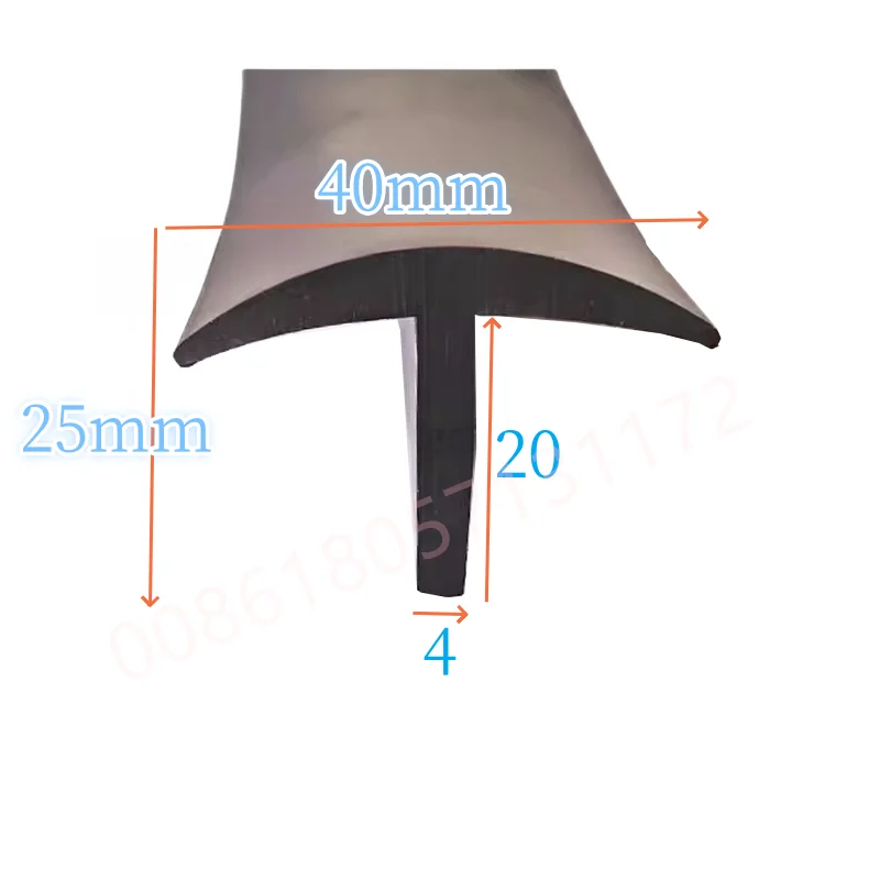 Description Picture 5 of itemRubber T Strip Gap Cover Edge Encloser Shield Wall Panel Cable Solar Photovoltaic Panels Machine Sealing Strip Black