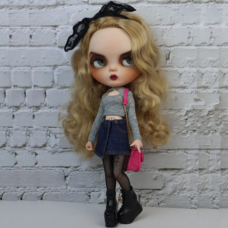 Azone Doll Shirt Pants Jeans Short for Ob24 Ob22 Azone Blythe Doll Clothes