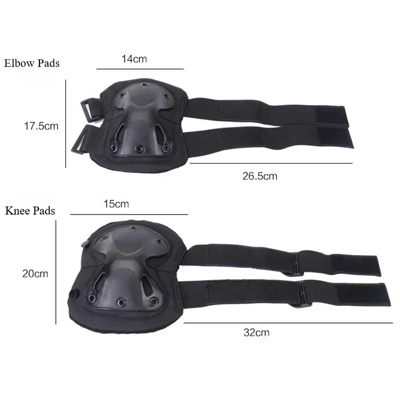 Set De Protection Tactique Genoux/coudes 4 Pièces - Pour Alpinisme, Escalade, Bricolage