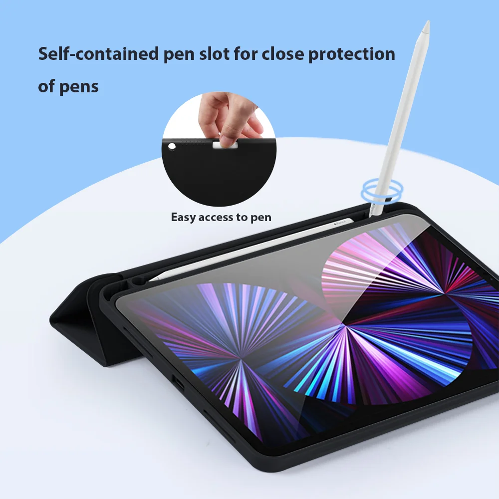 Sleek Bluetooth Tablet Keyboard & Mouse Set with Protective Case