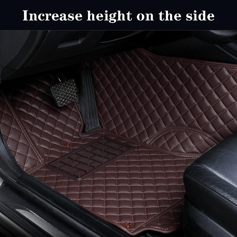 Car Floor Mat For Skoda Kodiaq Karoq Octavia A7 A5 Rapid Superb 3 2 Yeti Fabia Rugs Waterproof Accessories