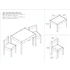 Hunter 3-Piece Kiddy Table & Chair Kids Set, Grey 6