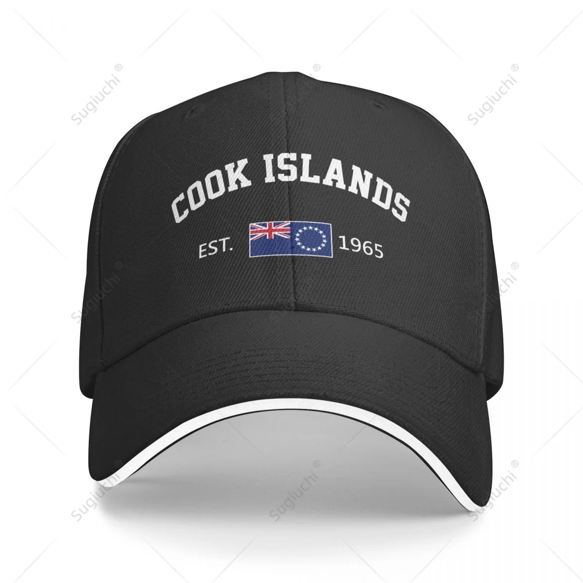 

Baseball Cap Cook Islands EST.1965 Independence Day Men Women Unisex Hip Hop Sandwich Caps Snapback Golf Hat Fishing