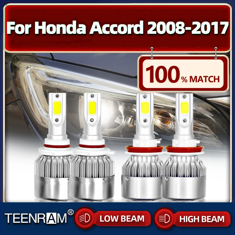 

40000LM Led Lights H11 HB3 9005 Car Headlights Bulbs 12V 6000K Turbo Lamp For Honda Accord 2008-2012 2013 2014 2015 2016 2017