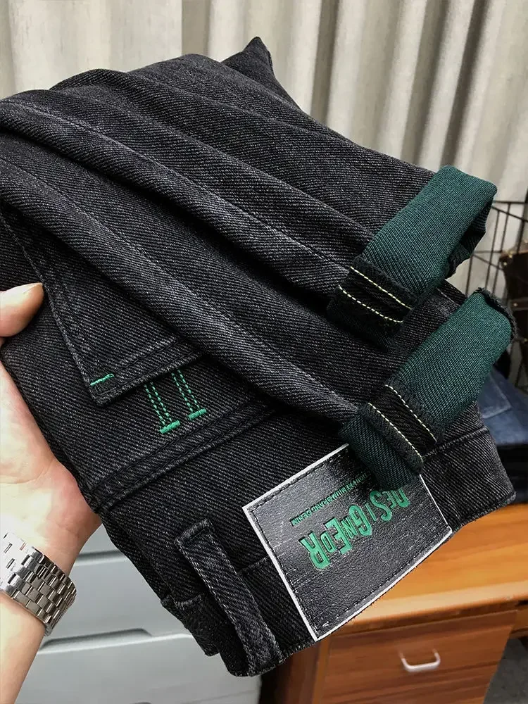 thumbnail image 1 of Pantalones vaqueros para hombre con bolsillos, ropa de trabajo, rectos, para otoño e invierno, tendencia 2024, Buggy Luxury Xs, 1 of 4