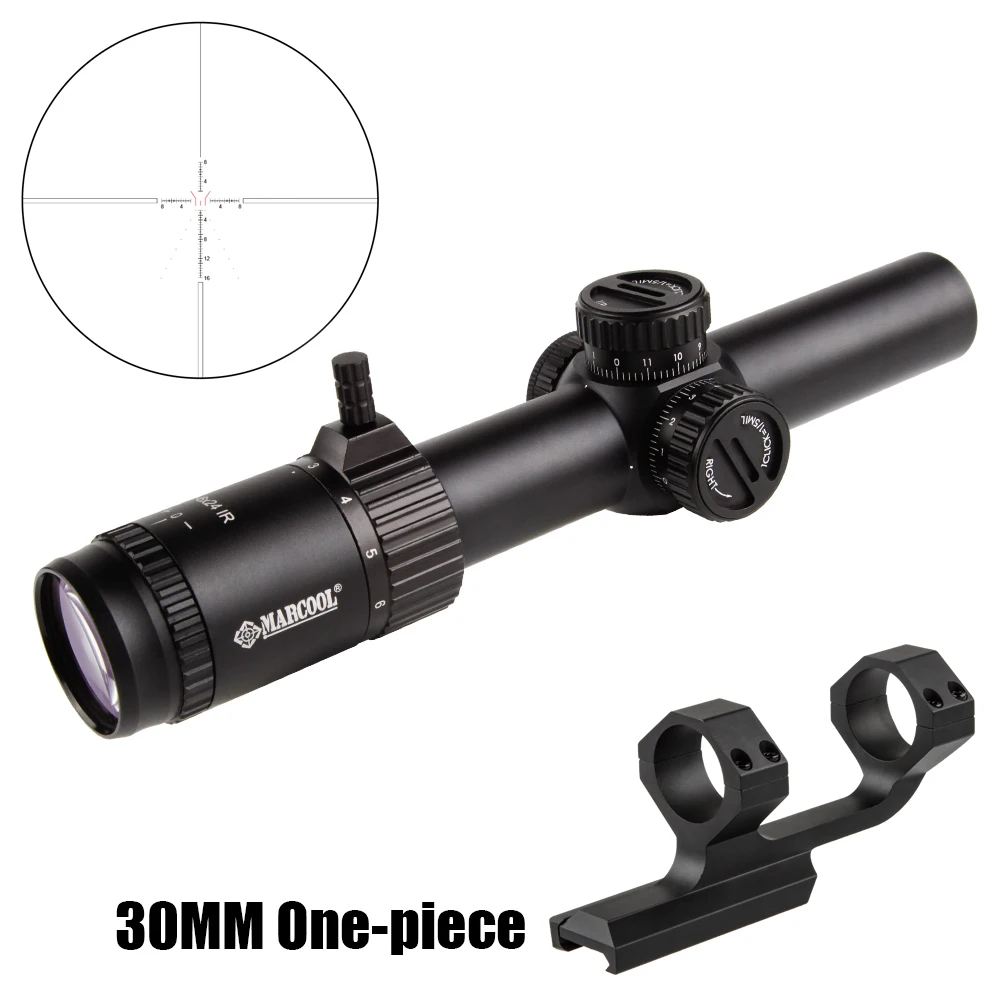 MARCOOL 1-4x24 スコープ ブラック MARCOOL Scope-Rifle-scopes-MARCOOL