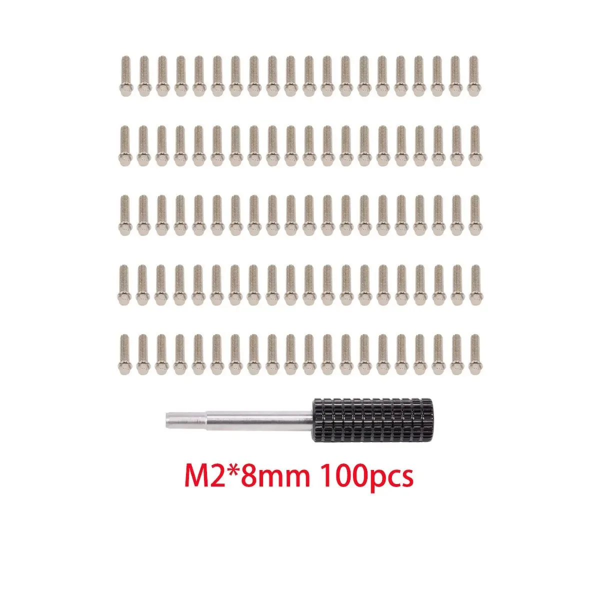 100 Stück M2 M3 Stahl-Scale-Beadlock-Ringschrauben für 1/10 RC Crawler Car TRX4 Axial SCX10 AXI03007 VS4-10 LCG 1.9'' 2.2'' Felgen – Detail 7