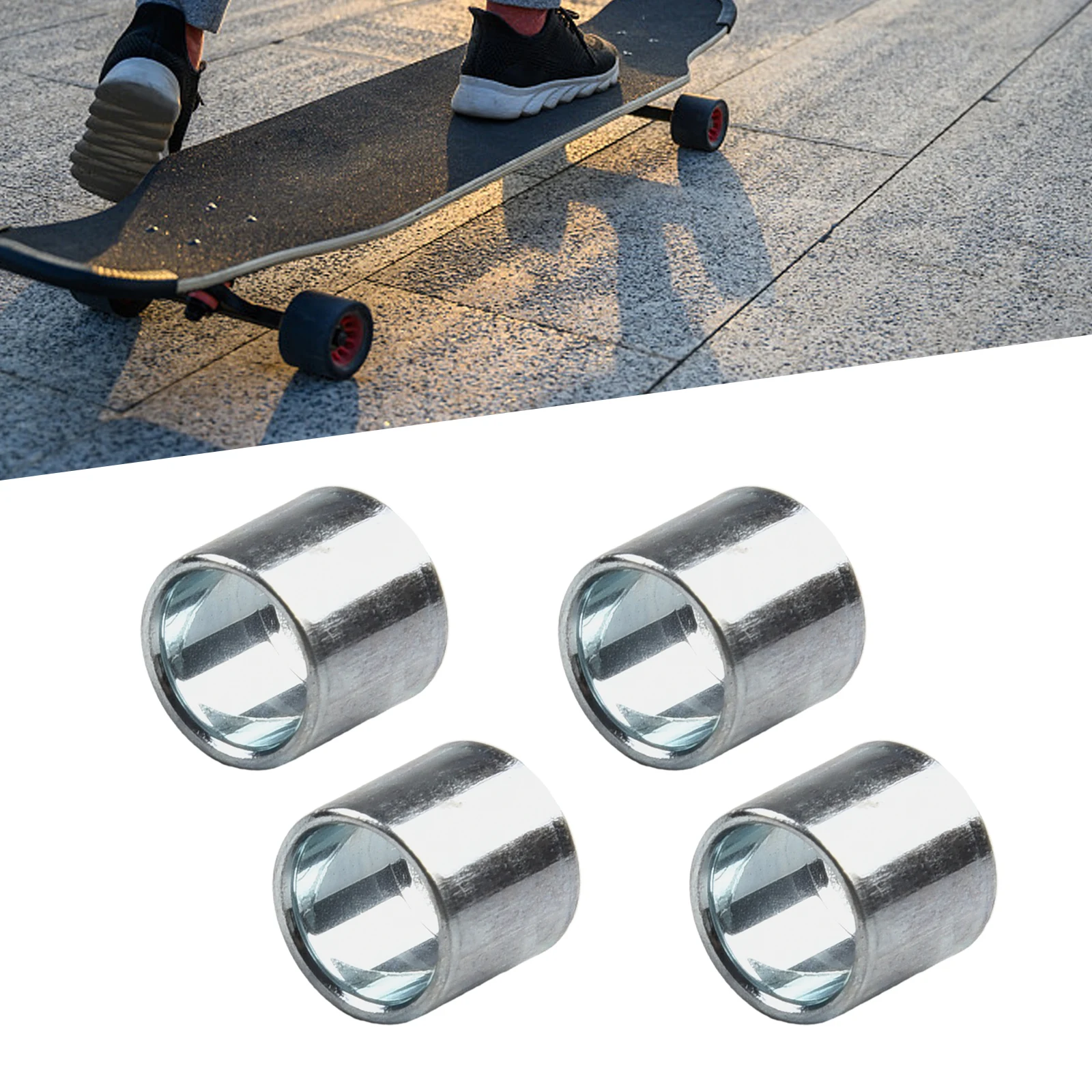 10 mm lange Lagerabstandshalter aus Legierung für Roller oder Skateboard-Räder, kompatibel mit Inline-Skates und Quad-Skates – Detail 28