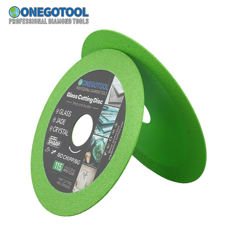 Glass Cutting Disc 100/115/125*22.23mm Ultra-thin Saw Blade Diamond Jade Wine Bottle Ceramic Polish Angle Grinder Machine 1Pcs