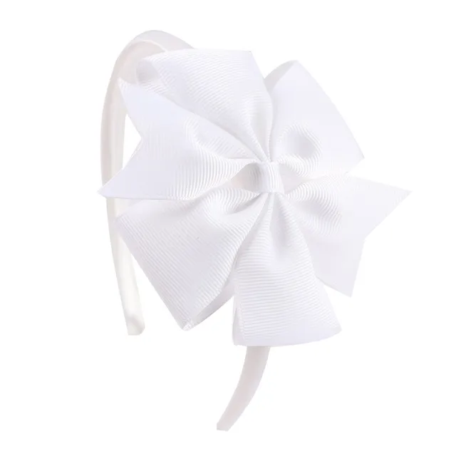 Oaoleer Hair Accessories 4'' Bow Hairband for Girls Handmade Solid Ribbon Headbands with Satin Hoops Kids' Daily Life Headwear 21