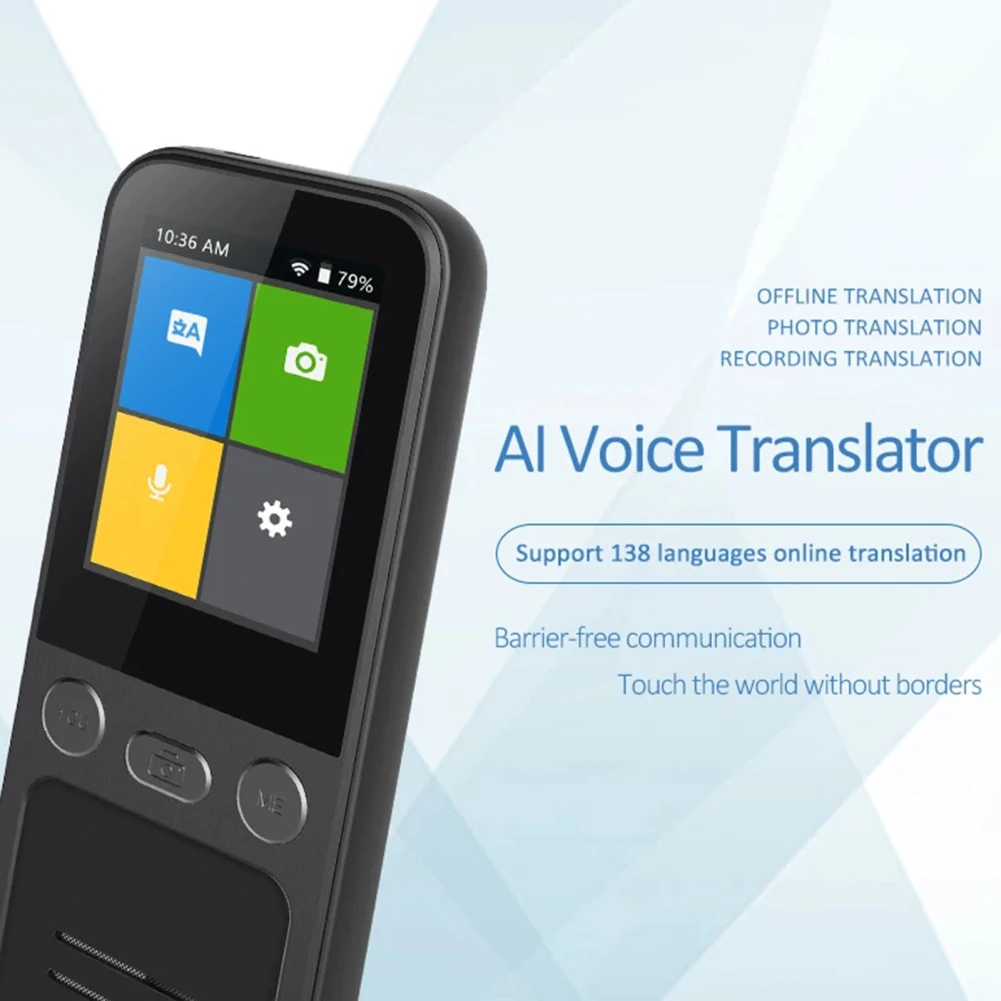 

T16 Voice Language Translator Device 138 Online Languages 14 Offline Translation Real Time Translator Device Instant Translator