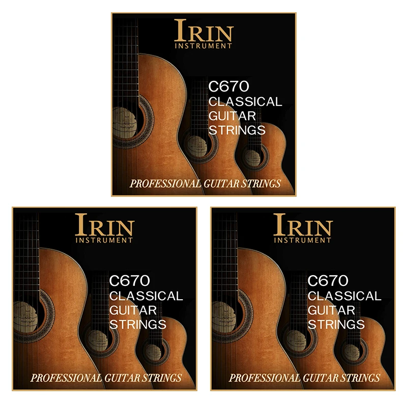 IRIN Set of 6 Nylon Guitar Strings - Classic Guitar Instrument Accessories
