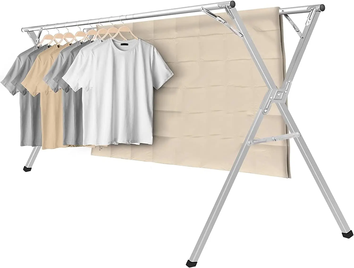 Tendederos de Ropa, TAVZEW Tendederos Retráctiles de Acero Inoxidable para Exteriores, 43.3-59 Pulgadas