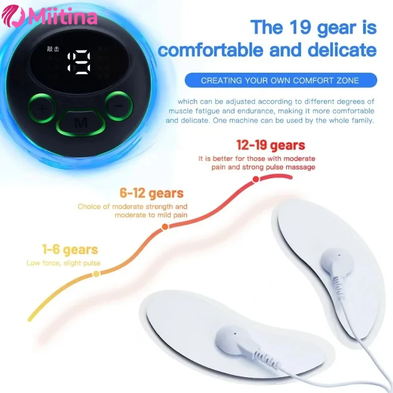 EMS facial massager low-frequency pulse crescent shaped beauty device V-shaped facial wrinkle removal muscles