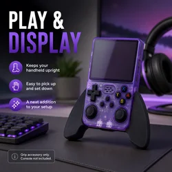 Ergonomic Handheld Game Console Grip Stand - Comfortable 3D Printed Accessory for Retro Gaming Consoles (WHITE)