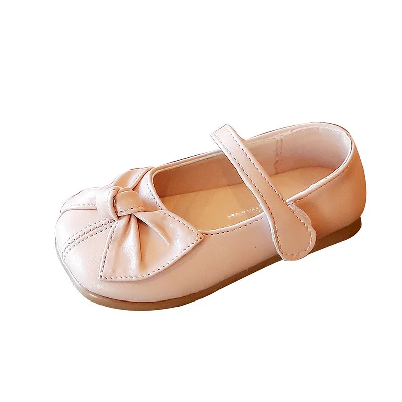 Girls Butterfly Shoes New Fashion Autumn Girls Bling Princess Shoes String Bead Dance Child Anti-slip Flats D640