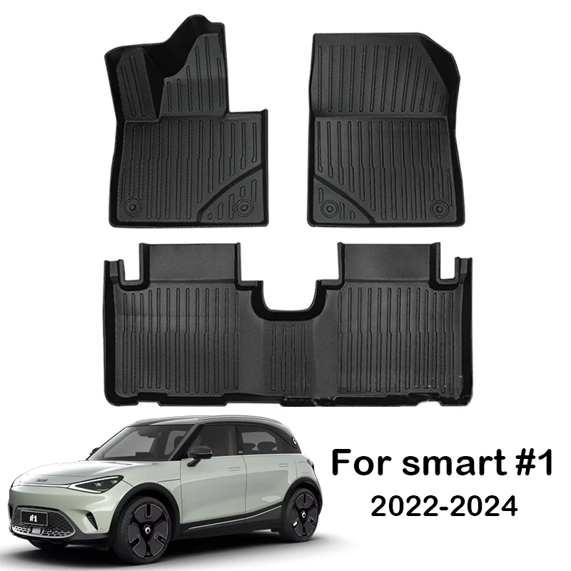 for Benz smart #1 Car Floor Mats Trunk Mats Cargo Liner Protector Waterproof Non-slip Foot Pad Carpet Kits