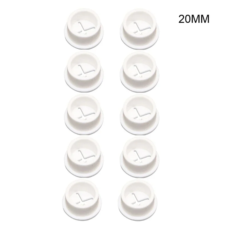 10 Pcs Flexible Desk Rubber Grommet Wire Cable Hole Cover for Desk Table Console Furniture Hole Cable Management