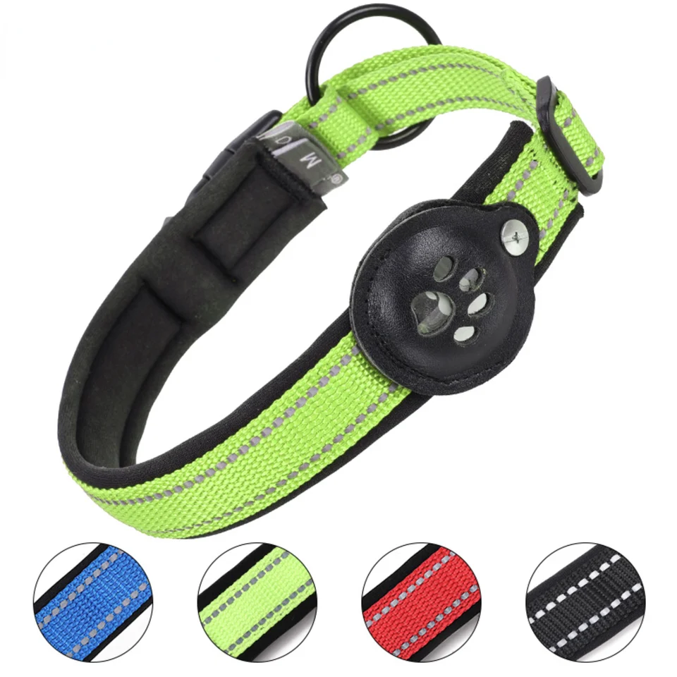 Smart Nylon Dog Collar With Bluetooth Tracking