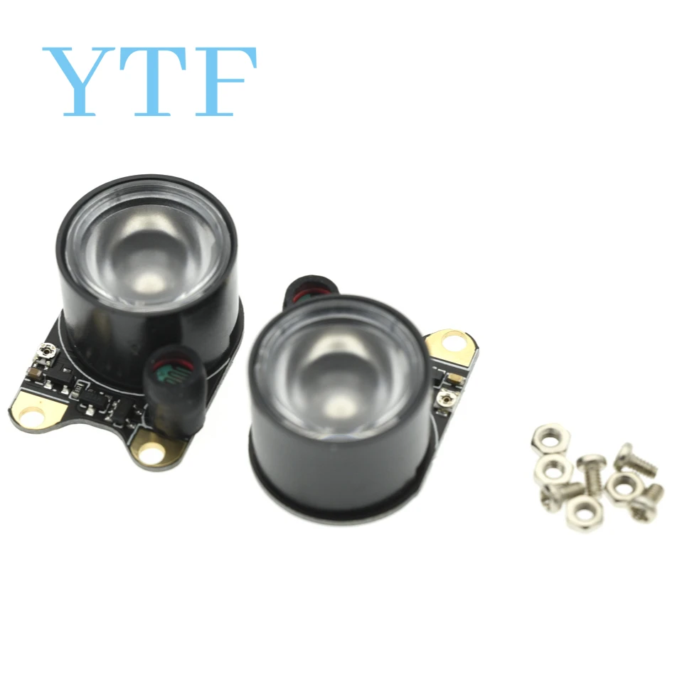 2Pcs ���ܼ� LED �� 3W 850 ����� ���� ī�޶� ���� ��� �߰� ���ð� ���ܼ� IR ȣȯ