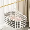 Drying Basket Clean Zipper Opening Design Layering Up And Down Strong Lanyard Good Air Permeability Household Clothes Basket 6