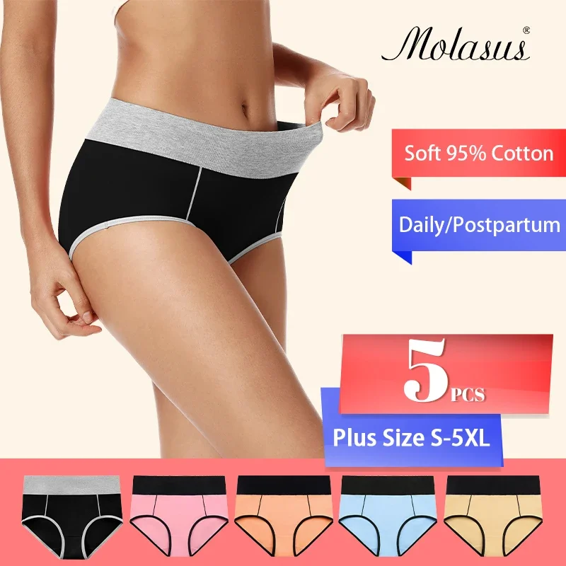 

Women High Waist Cotton Underwear Comfortable Postpartum C Section Panties Breathable Tummy Control Underpants Plus Size